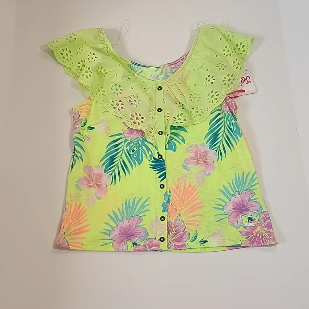 Justice Girls Fash Ruffle Tank Top Size L (12-14)